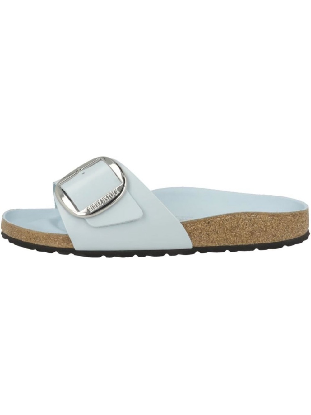 Birkenstock Madrid Big Buckle Sandal New in Box- Baby Blue High Shine size 6-6.5